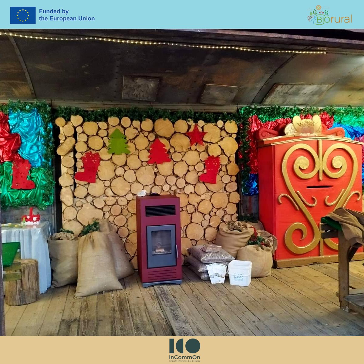 💡Throughout the duration of the local Christmas fair (milosxotikon.gr)🎪in Trikala , Greece, our partner @InCommon, will collect the coffee waste ☕of the whole event and convert it into pellet, producing energy ecologically and sustainably♻️!