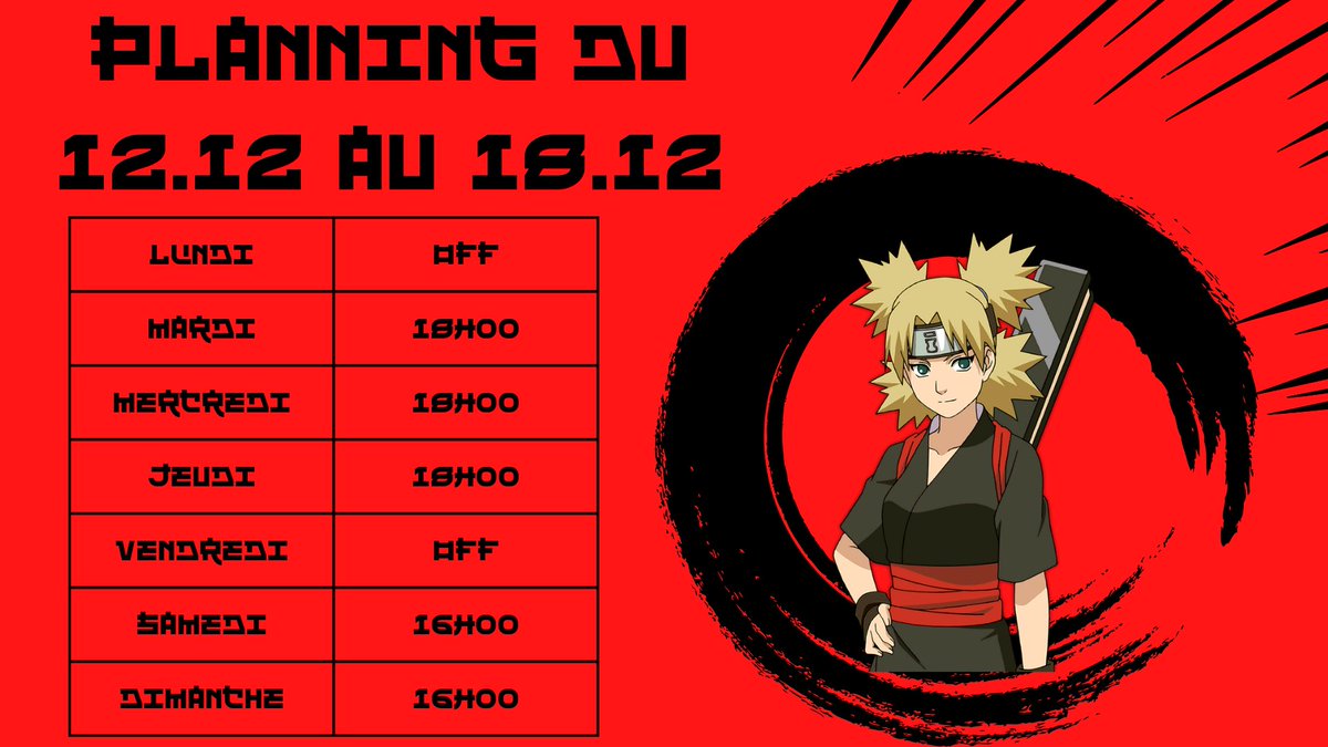 Kama2077's tweet photo. Bonjour à tous ! Voici le planning pour la semaine, je vous invite à venir discuter de temps en temps quand vous êtes disponible, ça m'aiderai grandement pour être affilié Twitch. 

Merci !

#twitch #twitchstreamer #stream #gaming #live #twitchfr https://t.co/XzulekupNg