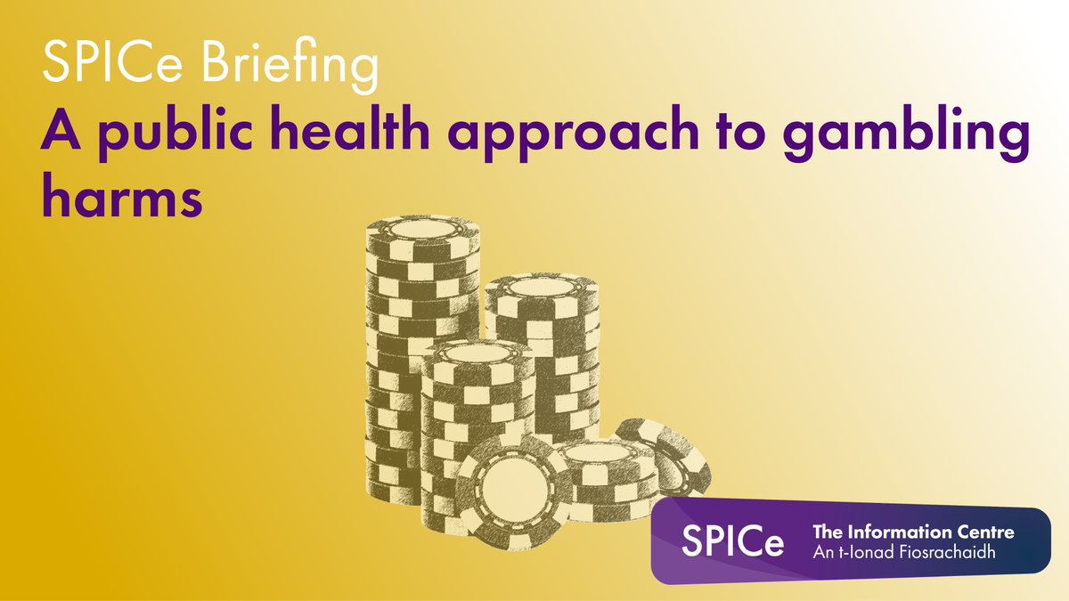 We have just published a briefing on using a public health approach to address gambling harms. It considers the wider effects of gambling harms and potential policy measures to address gambling harms. You can read it here: digitalpublications.parliament.scot/ResearchBriefi…