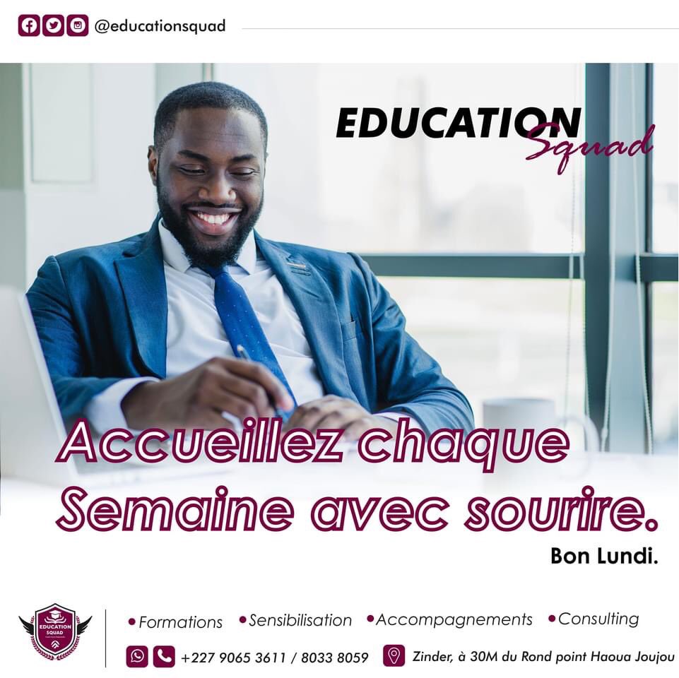 😁😁😁😁😁
Lundi ta zo !
Lundi to koira !
Ça y est c'est Lundi !
.....................................
Format-Concept 
L'autre façon d'apprendre l'autre façon de faire.