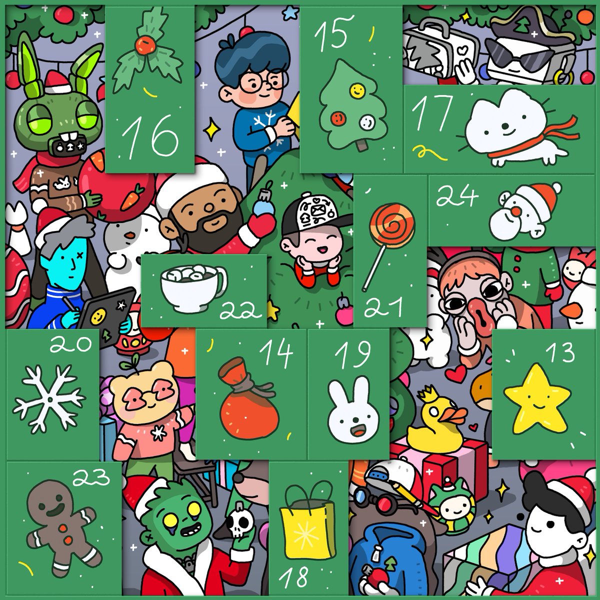 Day 1️⃣2️⃣ — <a href="/ndreasivan/">Andreas (°8°)</a> creator of Smoochies 👄🎄✨ Who will be next? #nftxmascal