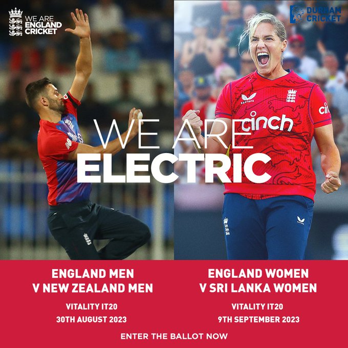 Two big wins for both <a href="/englandcricket/">England Cricket</a> teams over the last 24 hours! We can't wait to welcome them to <a href="/DurhamCricket/">Durham Cricket</a> next season, secure your tickets now!
durhamccc.talent-sport.co.uk/PagesPublic/pr…