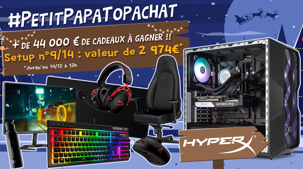 🎁 #26AnsTopAchat (@topachat) on Twitter photo Concours 🎁 #PetitPapaTopAchat 🎄
🔥 + de 44 000 € de cadeaux à gagner ! 🔥
Let's go pour le #Setup9 de 2974 € !
Pour participer
☑ #RT ce tweet
☑ Follow <a href="/TopAchat/">TopAchat #JeuConfigo</a>
Participe aussi sur TikTok / Discord / Insta / Facebook
➡ topachat.com/p/content/conc…
🍀 TAS le 14/12 à 12h Concours 🎁 #PetitPapaTopAchat 🎄
🔥 + de 44 000 € de cadeaux à gagner ! 🔥
Let's go pour le #Setup9 de 2974 € !
Pour participer
☑ #RT ce tweet
☑ Follow <a href="/TopAchat/">TopAchat #JeuConfigo</a>
Participe aussi sur TikTok / Discord / Insta / Facebook
➡ topachat.com/p/content/conc…
🍀 TAS le 14/12 à 12h