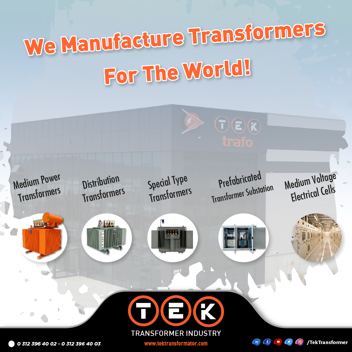 TekTransformer's tweet image. We manufacture transformers for the world!

#tektransformer #tektransformatör #tektransformator #manufacture #üretim #energy #electric #electrical #Transformer #transformatör #trafo