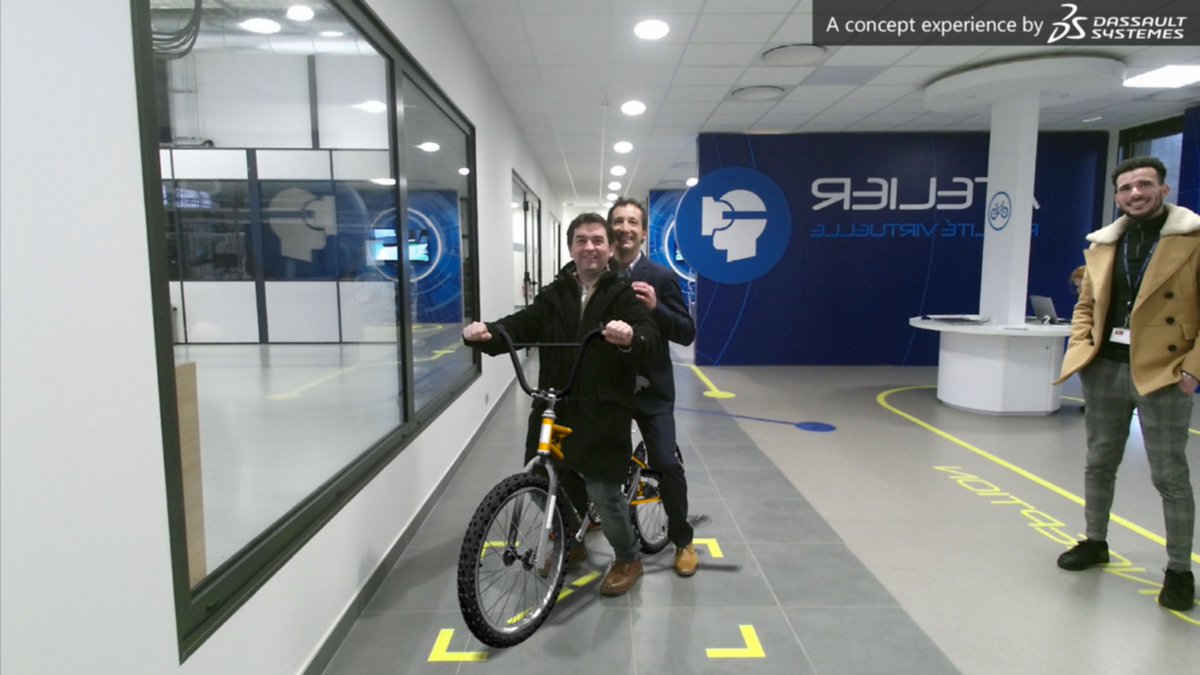 bikEpic3DS's tweet photo. I tried a bike in #AugmentedReality during the experiential track at #CampusFab. Come and try this #3DCustomization #3DEXPERIENCE and learn how #IndustrieDuFutur bridges experience and on-demand manufacturing. A #ConceptExperience by @3DSfrance's #3DEXPERIENCELab https://t.co/UM5ZvJNQEa