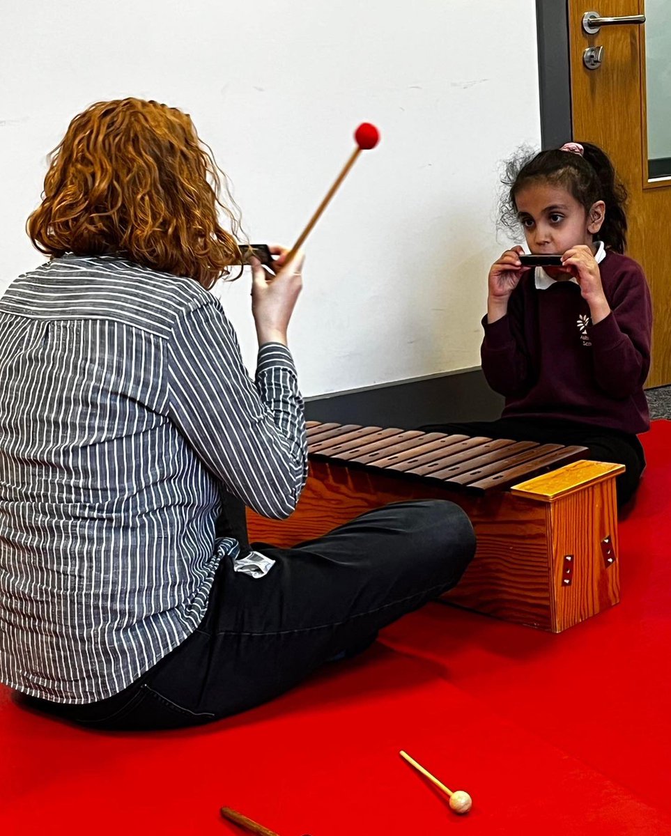 sinfoniavivauk's tweet photo. A handful of highlights from our visits to @AshmountSchool as part of our #SoundPlayConnect sensory music project this term. Facilitated by @Jessie_Grimes @bencsik_deirdre. Huge thanks to the staff and all the YP involved. This special project is funded by @BBCCiN @ace_national https://t.co/IrEroNj13x
