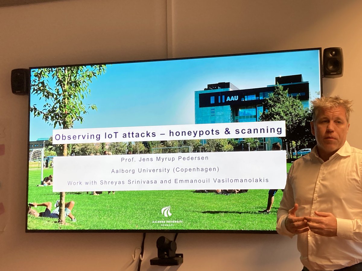 Lene Wacher Lentz (@lenelentz) on Twitter photo Forskningsseminar om cybersecurity og data ethics på CBS med deltagelse af <a href="/HUJICyberLaw/">The Federmann Cyber Security Center – Law Program</a> fra Jerusalem. Spændende oplæg af <a href="/jens_myrup/">Jens Myrup Pedersen</a> om IoT og honeypots #aau Forskningsseminar om cybersecurity og data ethics på CBS med deltagelse af <a href="/HUJICyberLaw/">The Federmann Cyber Security Center – Law Program</a> fra Jerusalem. Spændende oplæg af <a href="/jens_myrup/">Jens Myrup Pedersen</a> om IoT og honeypots #aau