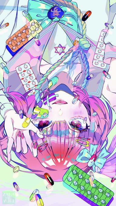 「錠剤 ピンク髪」のTwitter画像/イラスト(新着)