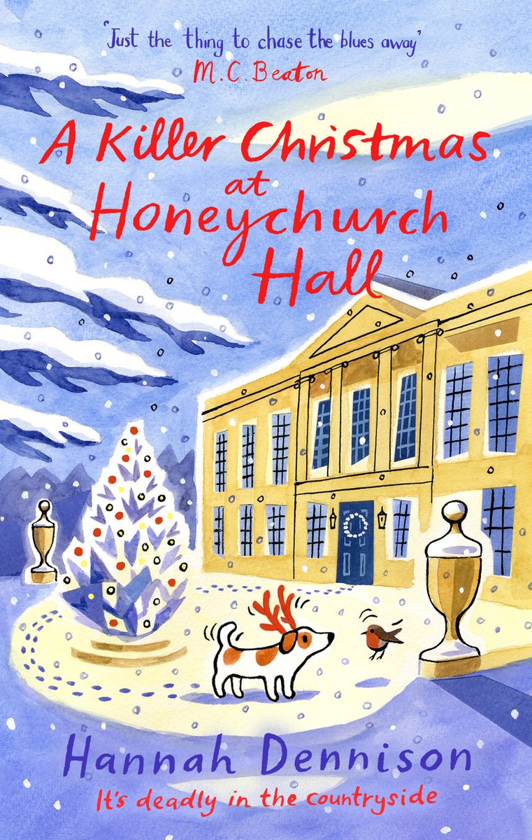 ArtworksIllos's tweet photo. A festive book cover from @sarahmcmenemy for the new Hannah Dension mystery, A Killer Christmas at Honeychurch Hall 🎄 published by Constable Books

#illustration #publishing https://t.co/L3W1jQjx5w