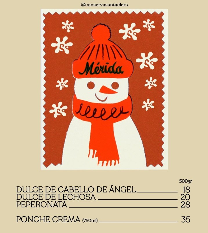 SClaraConservas's tweet photo. Navidad es Compartir✨🎄
Por eso compartimos esta linda estampilla contigo, mientras tú puedes compartir nuestros riquisimos productos con quienes amas.
Pregunta por nuestros precios especiales en combo.
#ConservasSantaClara
#HueleANavidad

Ig: @conservasantaclara https://t.co/CpvZwql10A