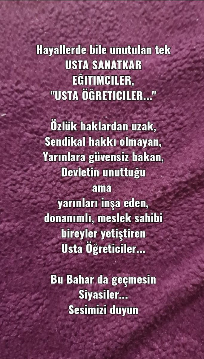 sginonu's tweet photo. @kamudanhaber UstaSözlşme Kadroİstyor @RTErdogan  @MHP_Bilgi @Akparti @dbdevletbahceli @vedatbilgn https://t.co/Pk64tph4Ab