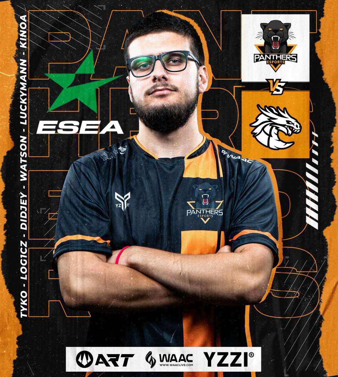 Voltamos a enfrentar a equipa #REDraGen mas desta vez nos PLAYOFFS da Season 43 <a href="/ESEA/">ESEA League</a> Main League

🗓️12/12/22
⏰19:30H
📺twitch.tv/d10s_
🎙️<a href="/D10S_Official/">D10S</a>

<a href="/LogiczCS/">Log1cz</a> | <a href="/didjeycs/">Miguel Rodrigues</a> | @LucKyMaNNzZz | <a href="/WatsonJoao/">João watsoN Freitas</a> | <a href="/tyko_cs/">Luís Cunha</a> | <a href="/kinoa13_/">Alexandre 'kinoa' Pereira</a>

#GOPANTHERS #thewildsideofgaming #ESEA