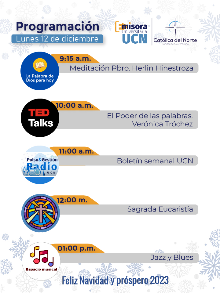 EmisoraUCN's tweet photo. 🔊 Escucha la #ProgramaciónRadial de la primera parte del día
🎧 https://t.co/hx9pva6QqT
#EmisoraUniversitariaUCN 
#EmisoraUCN  #CatólicaDelNorte 
https://t.co/qAQUCno0S4 https://t.co/3yilx6pPpH