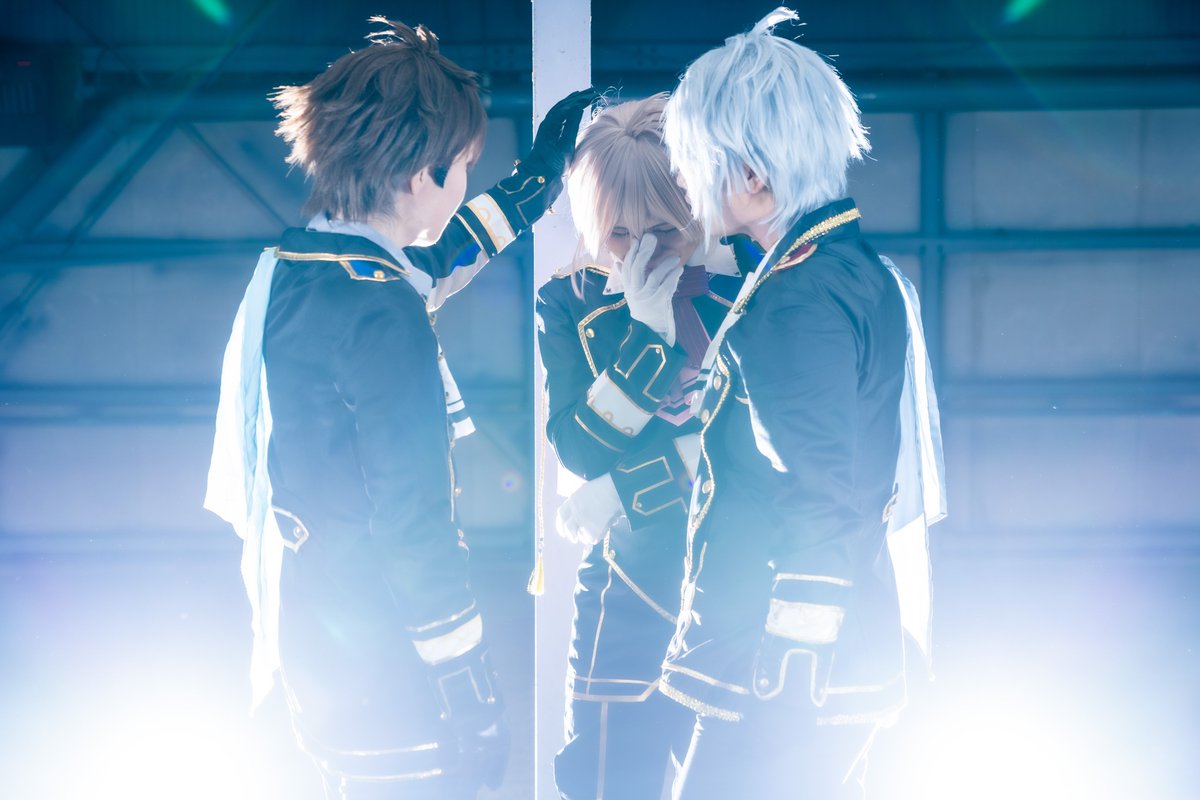 Shellpcam's tweet photo. Diamond Fusion / 
TRIGGER from “IDOLiSH7”

八乙女楽 / かう @kaukau_tamotamo
九条天 / ひらめ @gxxx8111
十龍之介 / けいた 
カメラ / しぇる
#コスプレ https://t.co/CK7PQEmyKF