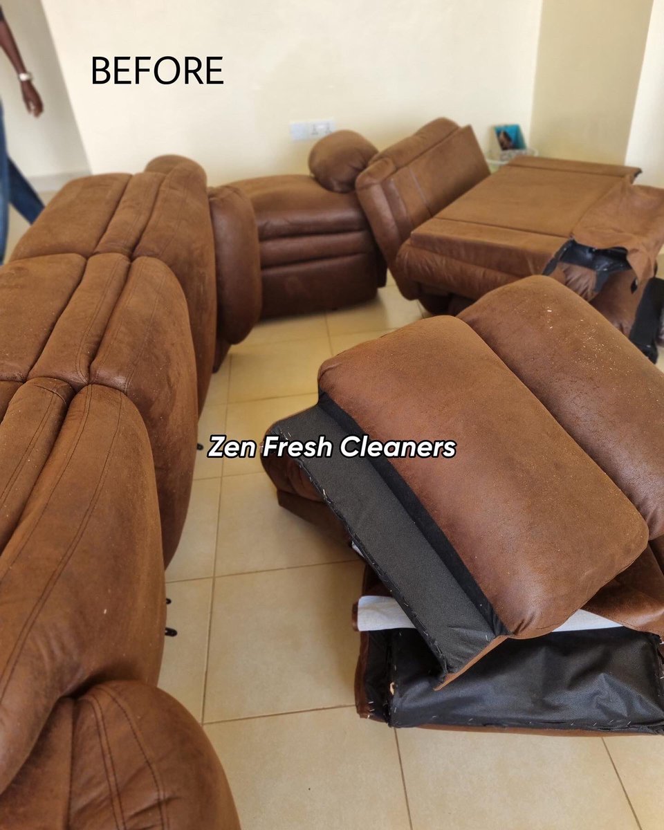 ZenfreshKE's tweet image. Another day, another satisfied client🤩

We thoroughly clean your seats to make them look brand new once again!💺

Contact us today for all your cleaning needs🔆
☎️0781371963

#seats #seatscleaning #cleanseats #cleaningservice #professionalcleaners #couchcleaning #KOT