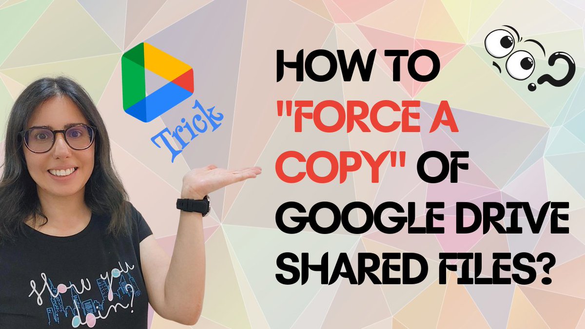 Nagham Abdel Baki - Techtastic Educator (@naghambaki) on Twitter photo If you want to share a #Google Drive file with others and you don't want them to edit your original document or send you a "Request Edit Access" message, you can create a "force copy" link.
Here is my full #YouTube tutorial:
youtu.be/wAdk9sC5Kj0
<a href="/GoogleWorkspace/">Google Workspace</a> <a href="/googledrive/">Google Drive</a> If you want to share a #Google Drive file with others and you don't want them to edit your original document or send you a "Request Edit Access" message, you can create a "force copy" link.
Here is my full #YouTube tutorial:
youtu.be/wAdk9sC5Kj0
<a href="/GoogleWorkspace/">Google Workspace</a> <a href="/googledrive/">Google Drive</a>