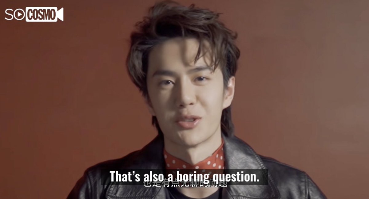 gremlinyibito's tweet photo. the interviewer: trying to do their job
wang yibo: I’m here to make your job harder than it’s supposed to be https://t.co/ezk8ihDDCr
