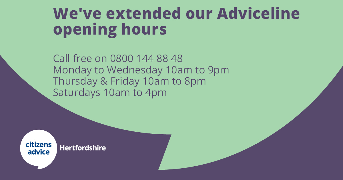 Citizens Advice Stevenage tweet media