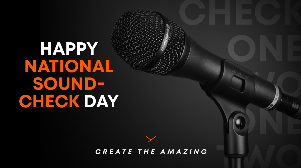 beyerdynamic's tweet photo. Check one two - hey hey two two - hey yeah - one one two two - hey yeah 🎤 Happy soundcheck day everyone 🧡 #beyerdynamic #soundcheckday https://t.co/3fJ5Ypqgi2