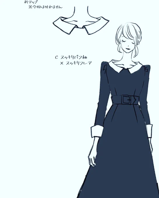デザイン画から見える製作、コンセプトの共有。今年リリースしたお洋服の原点はこちらのデザイン画とアンケートから服作りの楽しさを一緒に味わってほしい 