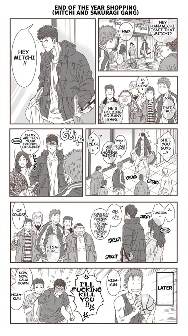 【English Ver.】
End of the year shopping(Mitchi and Sakuragi gang)

英訳協力:annabethさん(@05Bookmark) https://t.co/AgCPhbZrS0 