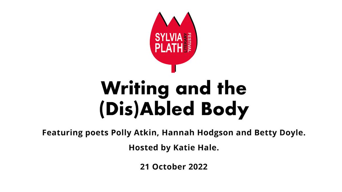 In this fantastic #PlathFest event, poets <a href="/pollyrowena/">Polly Atkin</a> <a href="/HodgsonWrites/">Hannah Hodgson ♿️</a> &amp; <a href="/betty_poet/">Dr Betty Doyle</a> read from their prize-winning collections, exploring creativity, chronic illness, and the disabled body.

Watch it now, along w 5 other events, by buying a Digital Ticket: ticketsource.co.uk/plathfest/sylv…