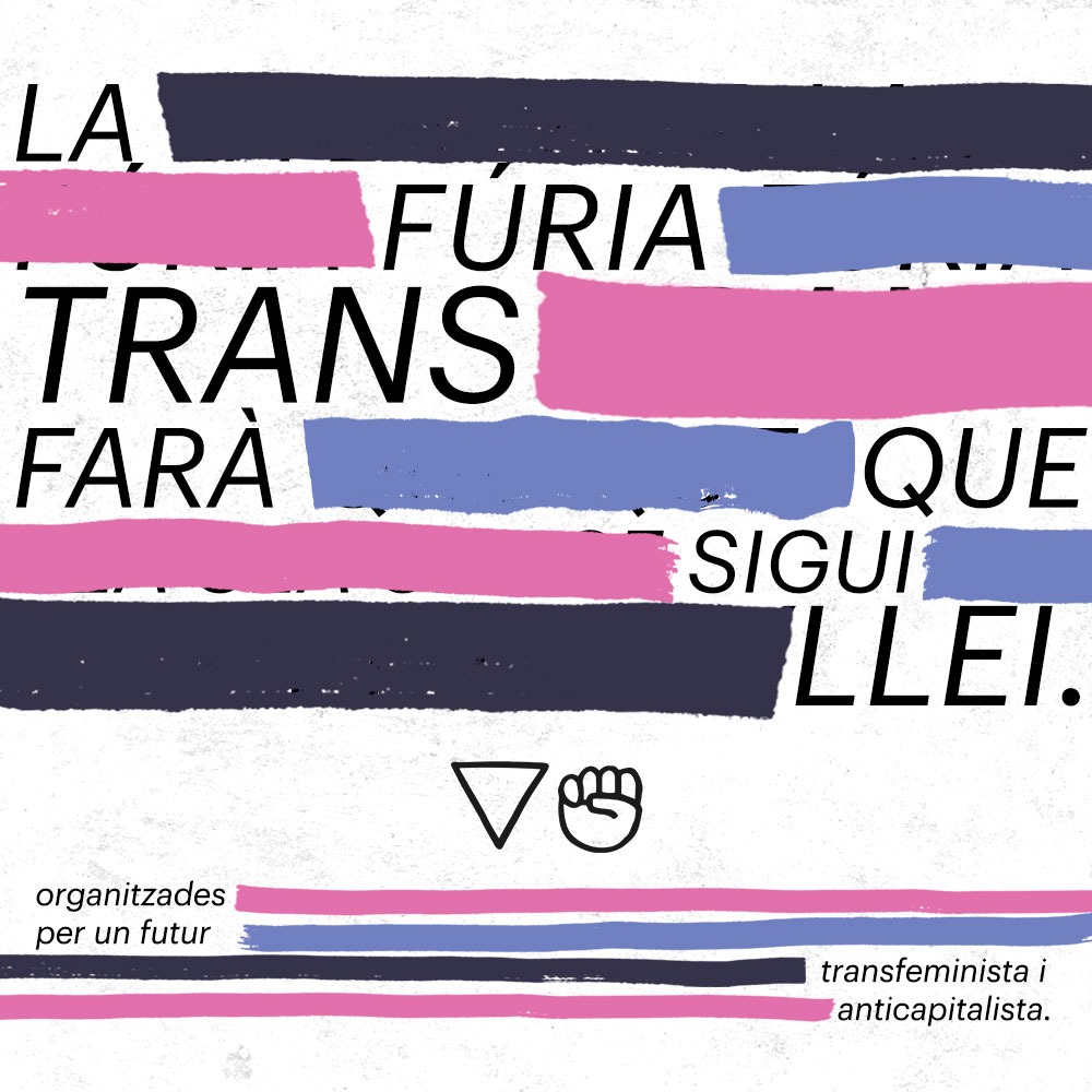 1. Avui es debat al congrés la llei trans. Que quedi clar que tota llei que suposa una millora en els drets humans i condicions vitals d’existència d’un col•lectiu de persones és gràcies a la lluita política de les de baix.