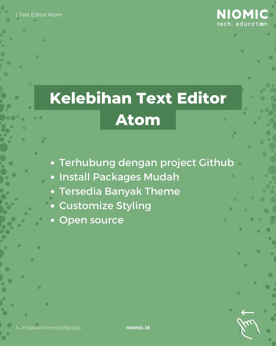 niomicID's tweet image. Text editor apa yang kamu gunakan saat ini ? 🧐
.
.
.
_________
#programmer #belajarprogramming #niomic #programmerindonesia #tech #cerdaskangenerasibangsa #programming #developer #technology #atom