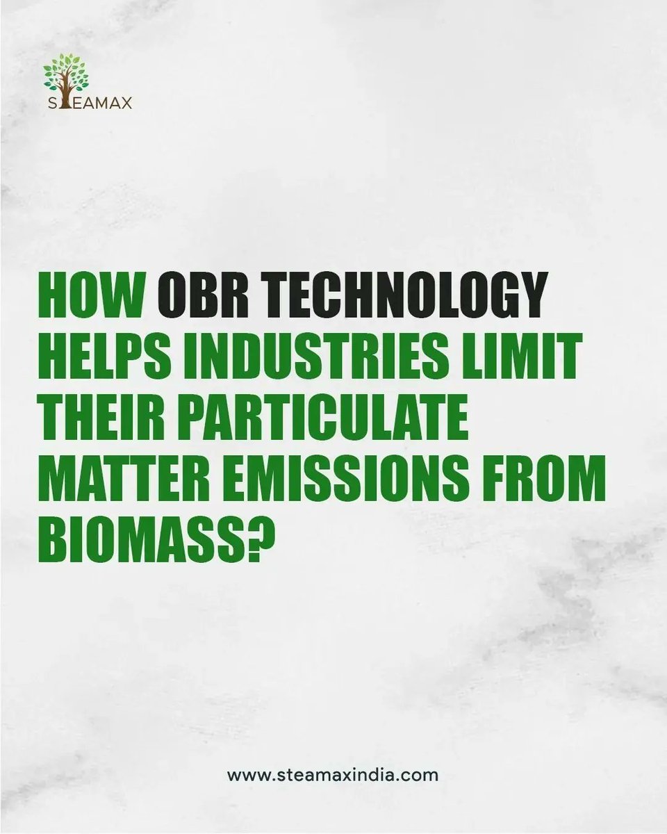 SteamaxIndia's tweet photo. If you're looking to transition from fossil fuels to biomass based renewable energy, the chances of your boilers producing particulate matter (PM) are high.

Read more about how our #obrkit can help your company reduce #AirPollution 
https://t.co/1NPosVTRoi https://t.co/D8608DPe13