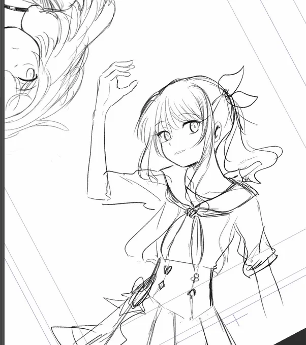 めっちゃ描き直しててウケる 