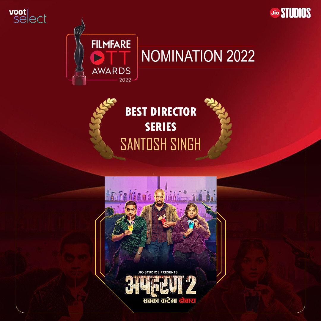 jiostudios's tweet photo. #Apharan2 has been nominated for @filmfare OTT Awards 2022! 🤩
You know what to do next, right? 😉
Vote now! ♥
https://t.co/VQ7ttffqym
@ektaravikapoor @Nnidhisin @saanandverma @sukhmani @singhiskingh @ThisIsHowWeDing @altbalaji @tejkarran https://t.co/Tvgm7SYtu0