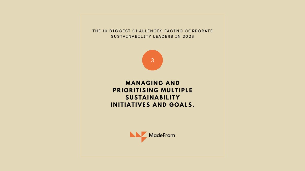 DomPotter's tweet image. As a sustainability leader, managing and prioritising multiple sustainability initiatives and goals can be overwhelming and challenging. Here are some tips to help you effectively manage and prioritise your sustainability initiatives and goals: