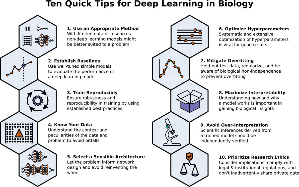 Fabian Theis (@fabian_theis) on Twitter photo Nice 10-tips-article by <a href="/Benjamin_D_Lee/">Benjamin Lee</a> et al <a href="/PLOSCompBiol/">PLOS Comp Biol</a> on deep learning in biology. I like the opening of the box focus to „maximize interpretability“ - ideally we not only predict but want to learn about biology from our models.
journals.plos.org/ploscompbiol/a… Nice 10-tips-article by <a href="/Benjamin_D_Lee/">Benjamin Lee</a> et al <a href="/PLOSCompBiol/">PLOS Comp Biol</a> on deep learning in biology. I like the opening of the box focus to „maximize interpretability“ - ideally we not only predict but want to learn about biology from our models.
journals.plos.org/ploscompbiol/a…