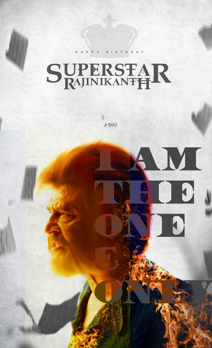 I am the One & Only SUPERSTAR @rajinikanth ❗👑
#HappyBirthdayRajinikanth 
#HBDSuperstarRajinikanth
#Jailer 
#BaBaReRelease 
#ThalaivarBirthday 
#Thalaivar