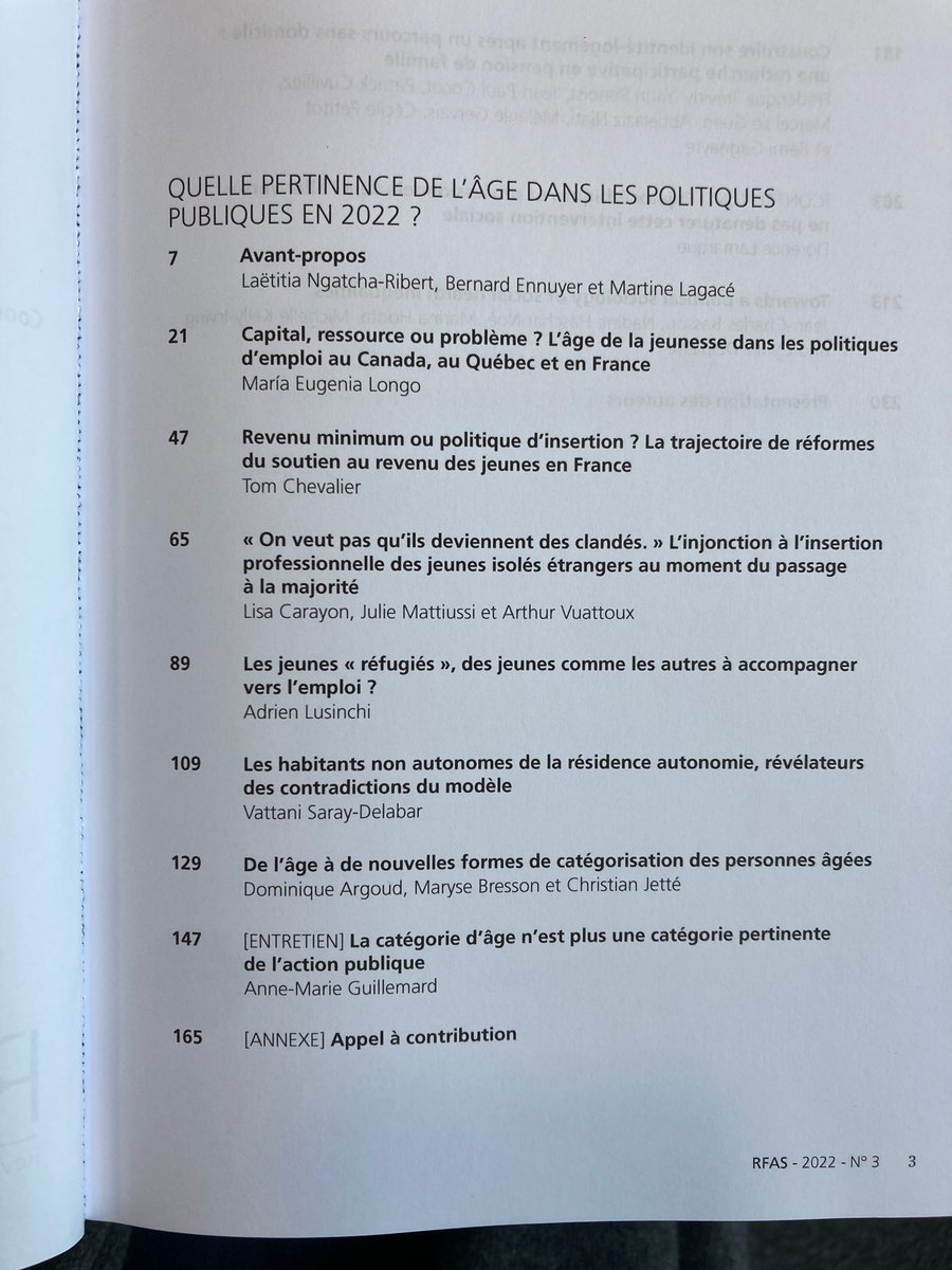 Lecture de fin d’année : le numéro sur l’âge dans les politiques publiques vient de sortir 👏! #RFAS <a href="/Cairninfo/">Cairn.info</a> 
Bonne lecture