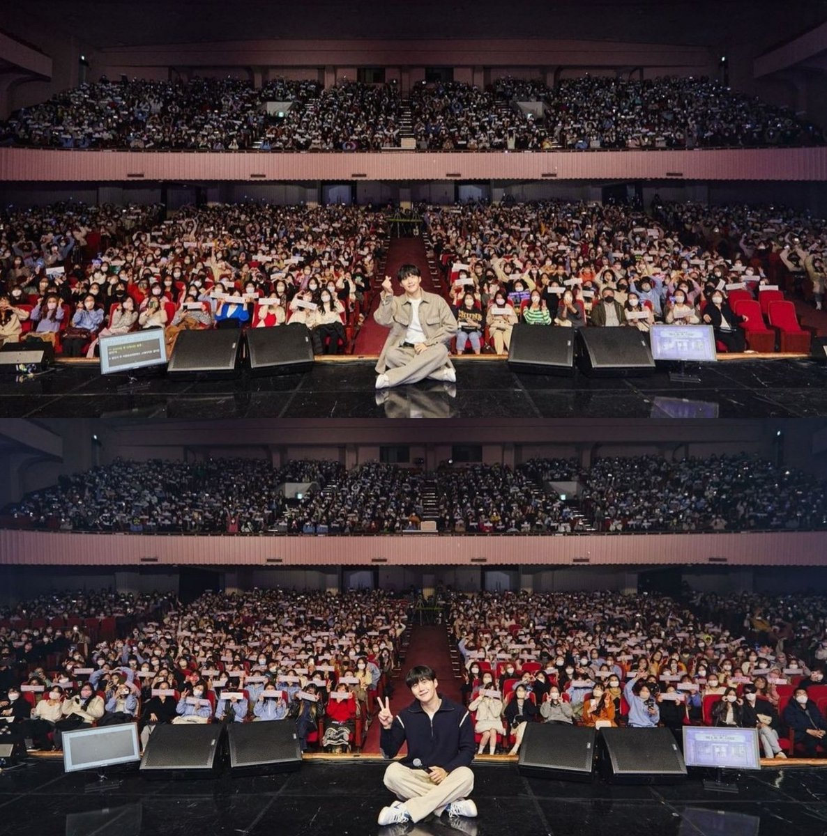 Korb_blog's tweet photo. A year ago #cancelculture thought we'd never see this man ever again. But look how far he has come with his heart of humility, generosity, and gratitude. This photo is a powerful testament that he is truly loved by many... (1/3)

#KimSeonHo_Fanmeeting (Seoul) https://t.co/uaeZIGsfG5