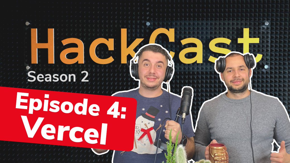 HackSoft_'s tweet photo. 👀 Another Monday, another HackCast episode to enjoy! 🤩

In this episode we continue the topic about Next.js and Vercel. @Rado_g  and @BachvarovIvaylo go deep into what Vercel actually provides and why it plays so well with Next.js 🙌

#vercel #Nextjs https://t.co/wKLINF1r8e
