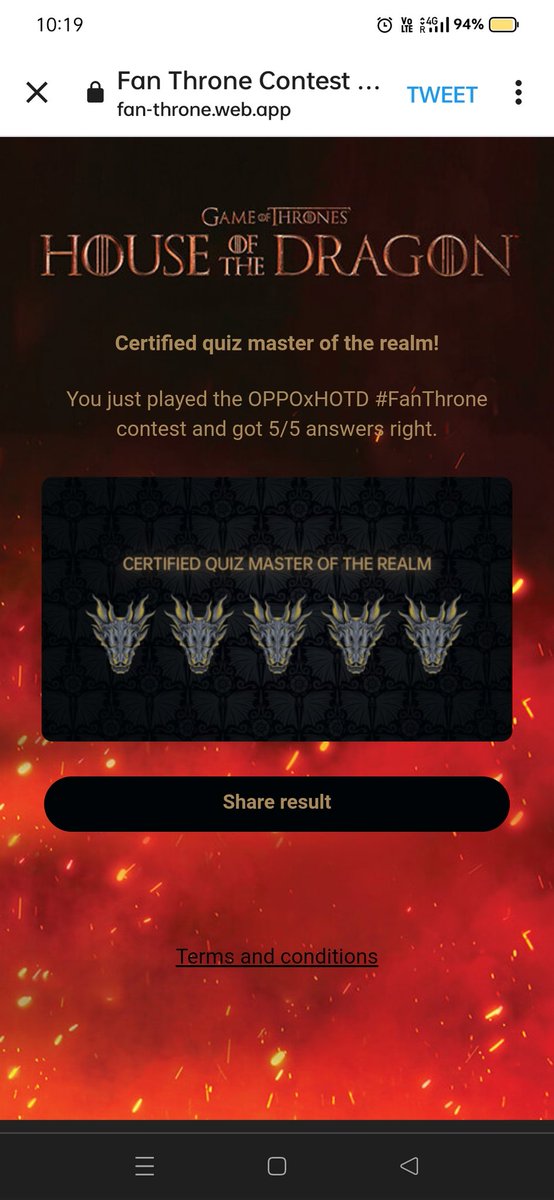 MrD_Shukla's tweet photo. Excited to Win...!! 🤩🙆🏻♂️
Just played the HOTD x OPPO contest. ✌️🕺
#UnleashTheDragon #HouseOfTheDragon
#FanThrone #OPPOxHOTD
@OPPOIndia
Tagging my 3 Friends 👫🏻
@stellar_suri
@rajiarshita
@Roypriyanka2 https://t.co/T9niw4g7AX