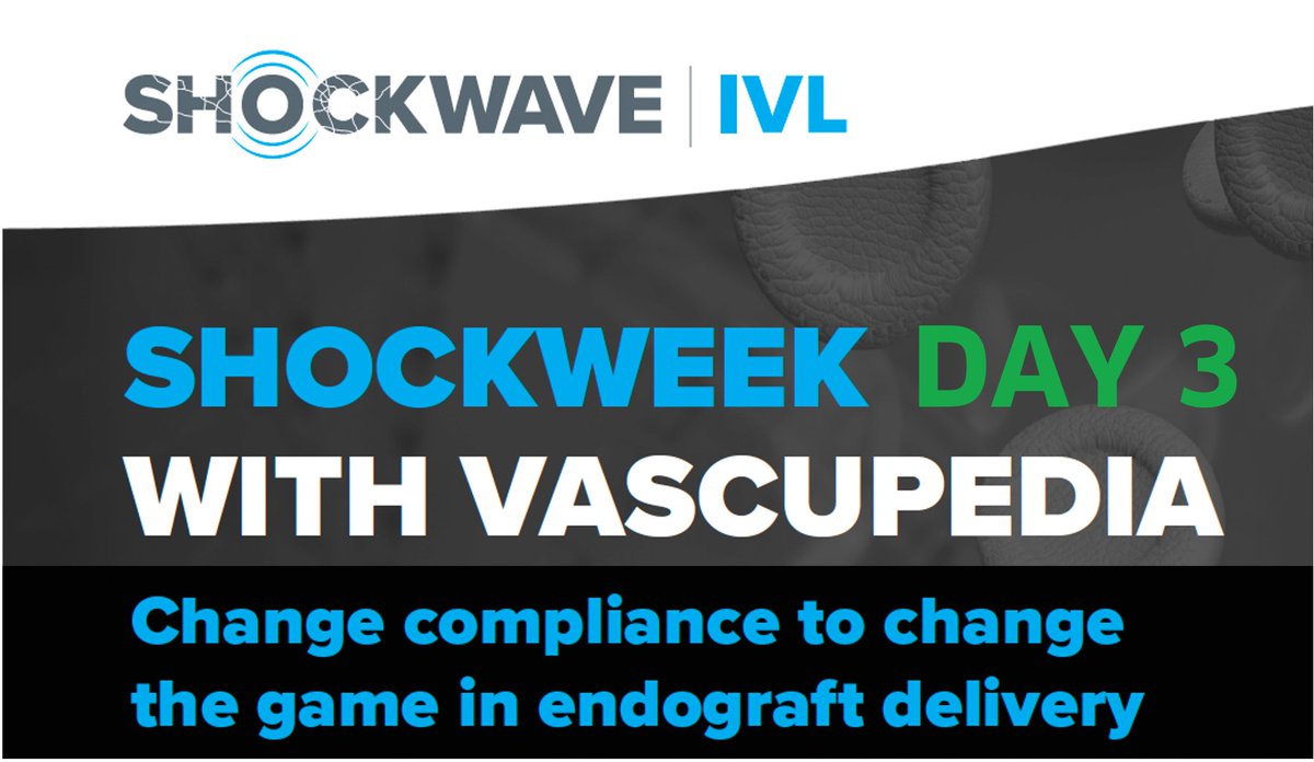 Now online available @ #Vascupedia
Change compliance to change the game in endograft delivery Shockweek Day ③ @ShockwaveIVL 
lnkd.in/e97JdR74

Episode 1: lnkd.in/e5W2uXm5
Episode 2: lnkd.in/emTCqQp3

@farkomd @_backtable 
#Shockweek #education #AortaED