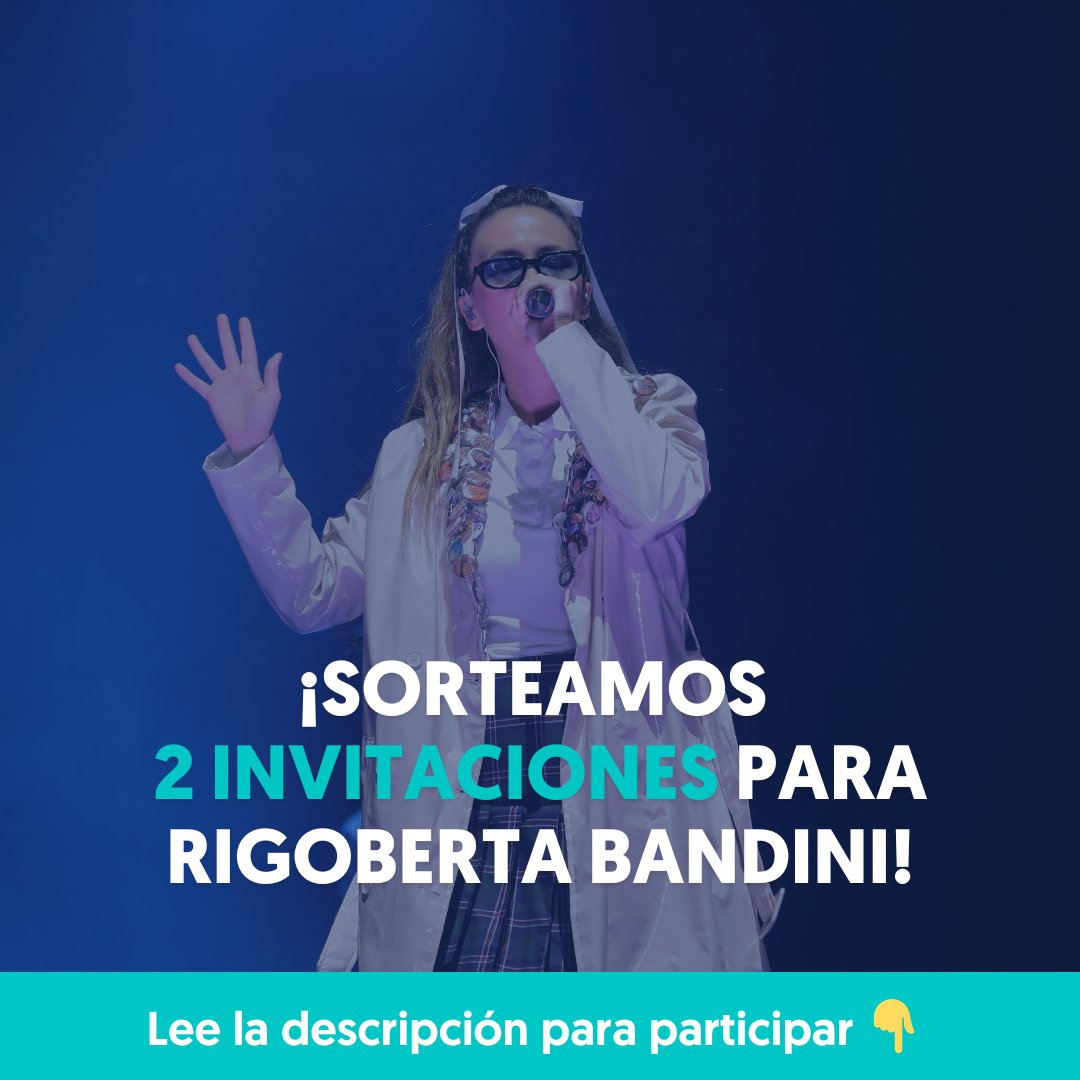 MovistarArenaEs's tweet image. ¡Aquí está la sorpresa! Sorteamos 2 invitaciones para el concierto de Rigoberta Bandini (@rigobandini) en el #WiZinkCenter. 

¿Cómo conseguirlas?

🔴Sigue a @WiZinkCenter 
🔴Da RT a este post
🔴Menciona al amigo que te llevarías

Diremos el ganador el próximo 15 de diciembre
