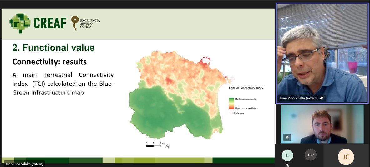 InterregPROGRE1's tweet photo. Completing #knowldege #exchange session between @EMRAssembly and @CREAF_ecologia partners @interregeurope #PROGRESS. @JoanPino12 presents #pilotaction translation of #SITXELL #greeninfrastructure approach to @dlrcc See report and full presentation 👉🏾👉🏾https://t.co/3hxNbfJ8Sk https://t.co/cXvNEjDtO5
