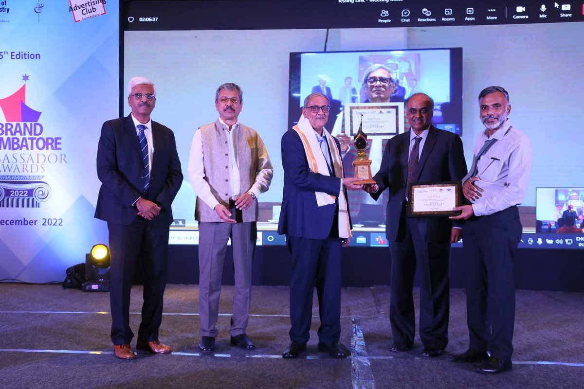 Kirtilals, revered by its patrons for quality &amp; trust is recognized by The Indian Chamber of Commerce &amp; Industry as a “Brand Coimbatore Ambassador” for demonstrating exemplary performance in creating brand equity in the field of jewellery.

#Kirtilals #awards
