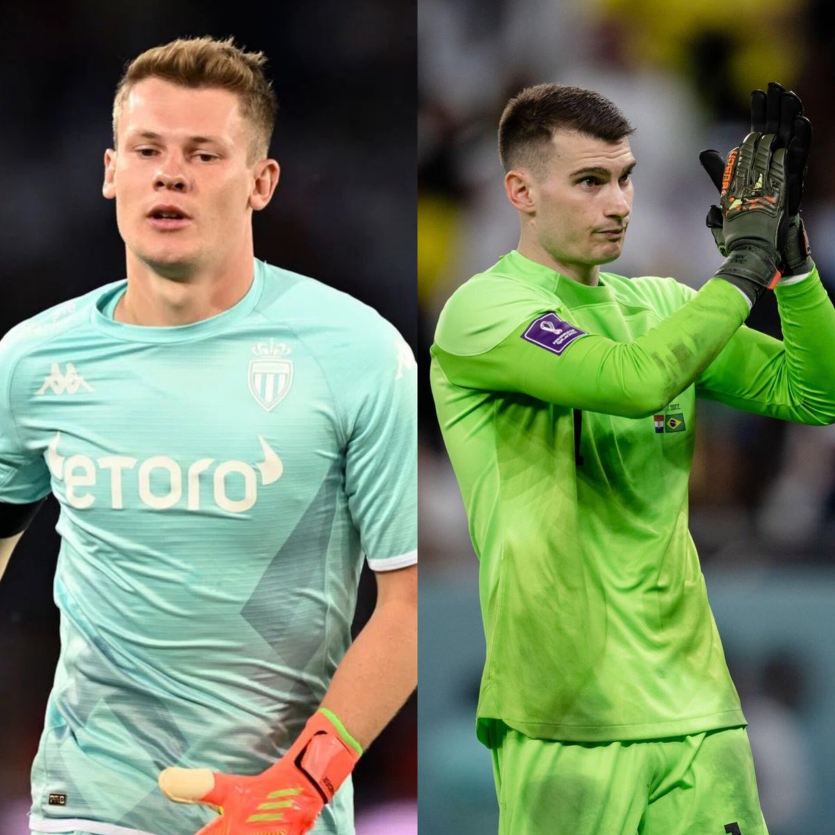 ExpressFutbolCL's tweet photo. Informa @lequipe: FC Bayern busca portero tras la grave lesión de Neuer para lo que resta de temporada.

🔸️PLAN A: Es recuperar al cedido Alexander Nübel (26|🇩🇪), quien se encuentra en el AS Mónaco.
🔸️También gusta mucho Dominik Livaković (27|🇭🇷), portero del Dinamo Zagreb. https://t.co/k5nTdBZrOk