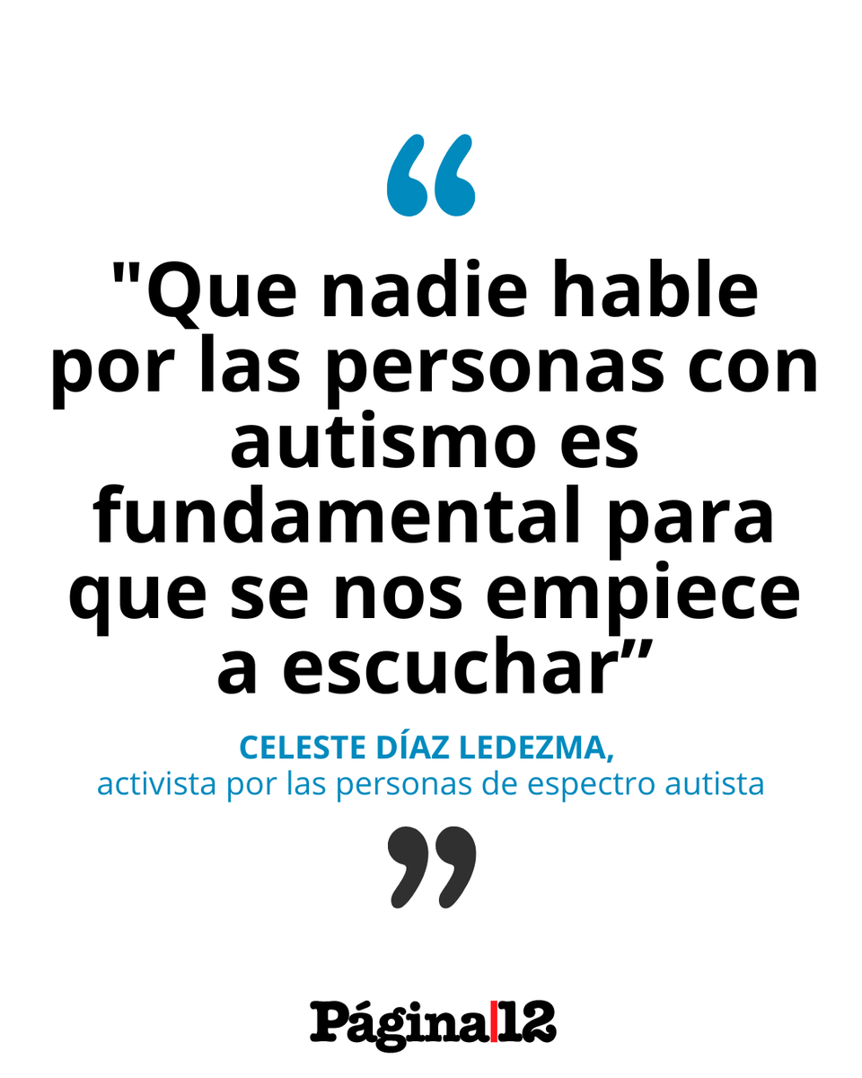pagina12's tweet photo. 👉 Celeste Díaz Ledezma recibió el diagnóstico de TEA recién a los 30. En diálogo con Catamarca/12, habló sobre la importancia de que el autismo pueda ser contado por quienes viven con el espectro para lograr una verdadera integración en la sociedad. [https://t.co/7gpg58izpi] https://t.co/pNlNfzjsJv