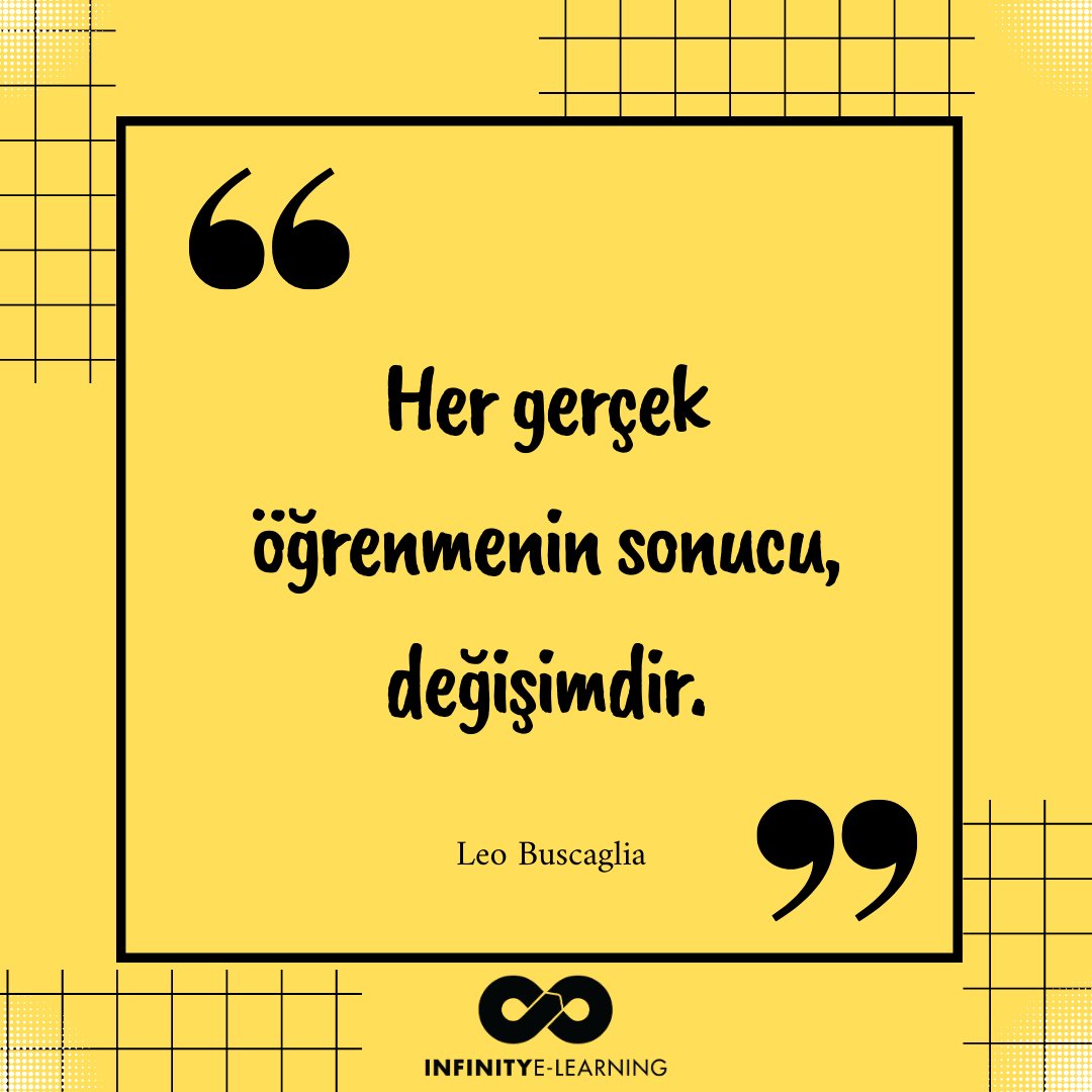 ilkayozuturk's tweet photo. Infinity E-Learning olarak, tasarladığımız tüm eğitimlerde davranış değişikliğini yaratıyoruz. Çünkü biliyoruz ki, öğrenmenin sonucunda mutlaka bir değişim yaşanmalı!
#infinityelearning #hizliegitim #leobuscaglia #ogrenme #egitim #degisim https://t.co/87LsIRNlMU