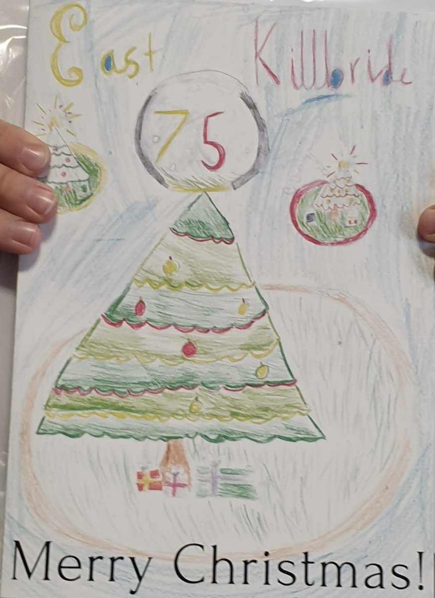 Well done to Ellena in P.4 who won the MSP, Collette Stevenson's Christmas Card competition.🎄