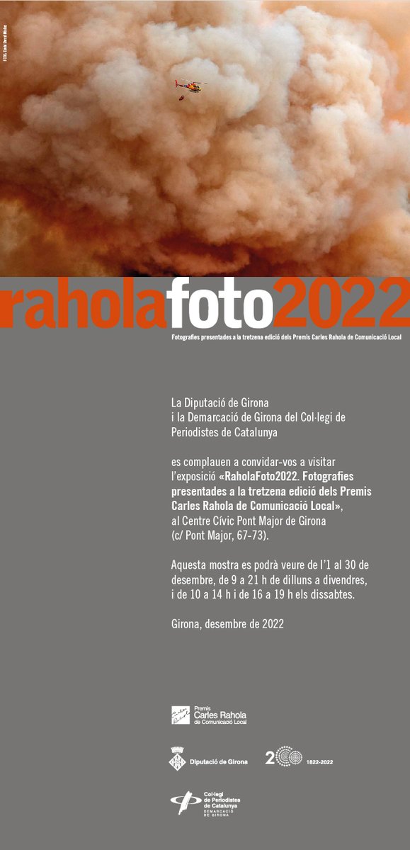 AVPontMajor's tweet photo. 📸 L’exposició #RaholaFoto2022 es pot visitar fins al 30 de desembre a la Sala d’Actes Luís Herrera del Centre Cívic #PontMajor de #Girona. No us la perdeu! #ccpontmajor https://t.co/By5TO6ueVu