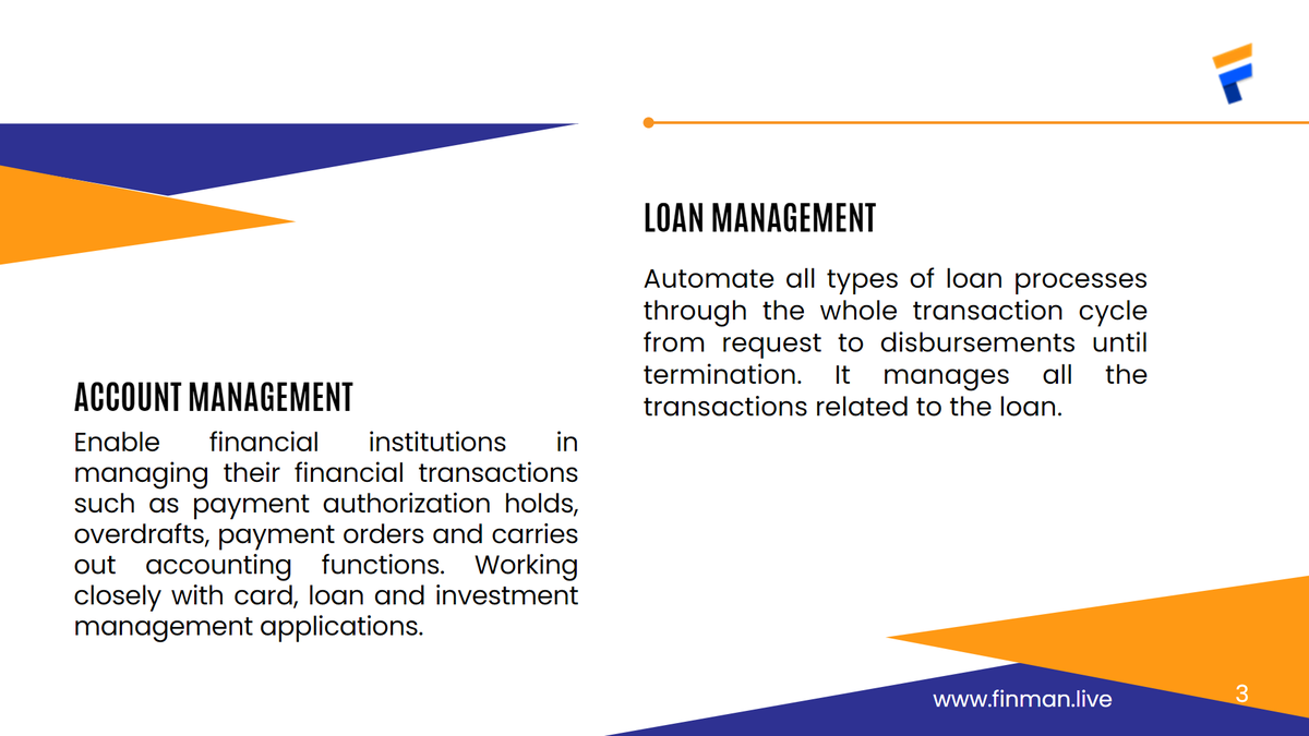 optisoftng's tweet photo. #Finman is a Core Banking Solution #CBS for Microfinance Banks (MFBs) and Microfinance Institutions (MFIs).
Slide left to read through how #finman with help your brand.
To learn more
visit: https://t.co/HQTT9DTuLi
#finman #cbs #mfb #mfi #corebankingsolution #bankingtechnology https://t.co/BYkcy8dQhC