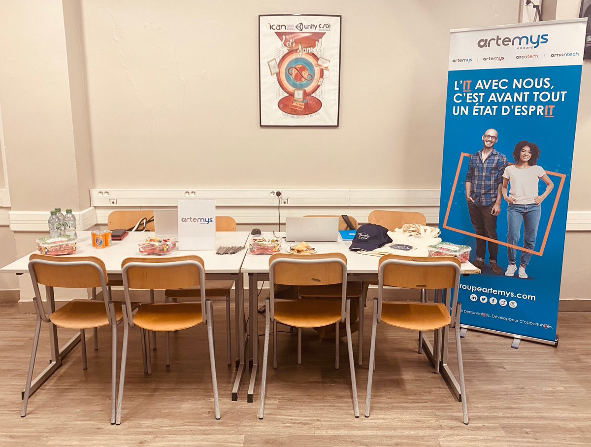 groupeArtemys's tweet photo. 📷 Retour en images sur notre après-midi passé à l’ESGI Cloud Day ce 6 décembre.
Un moment de rencontres et d’échanges pour nos Talent Recruteuses Artemys, Malika & Hannah, et notre expert MVP, Thierry, qui ont pu faire la connaissance des étudiants ESGI #Systemes #Reseaux #cloud https://t.co/kFfgEBpGqM