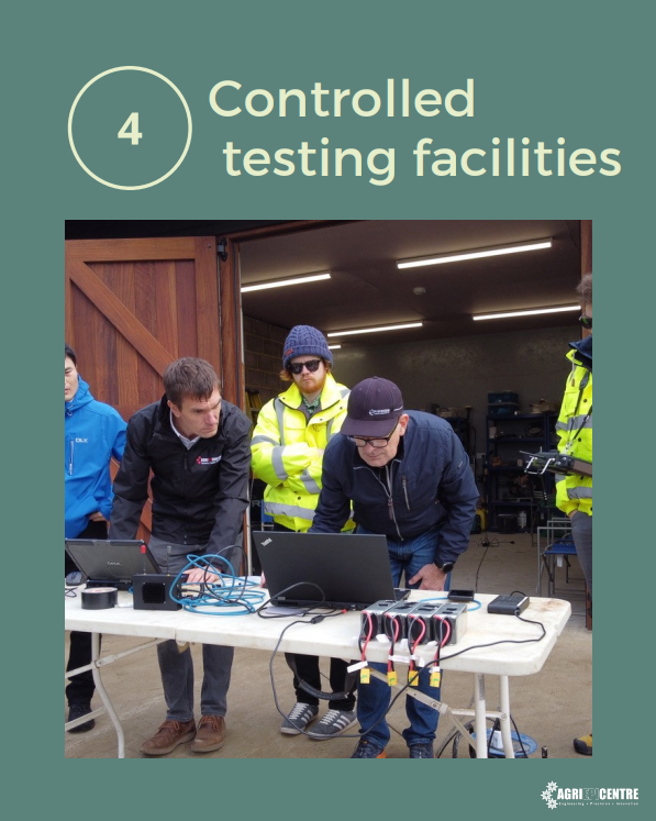 Are you developing an #automation and #robotics solution for #agriculture?

Our R&amp;D offer aims to accelerate #realrobotics for impact. Check out some of the top ways we can support you:

Get in touch today:  lnkd.in/ezArFrsq
or email team@agri-epicentre.com